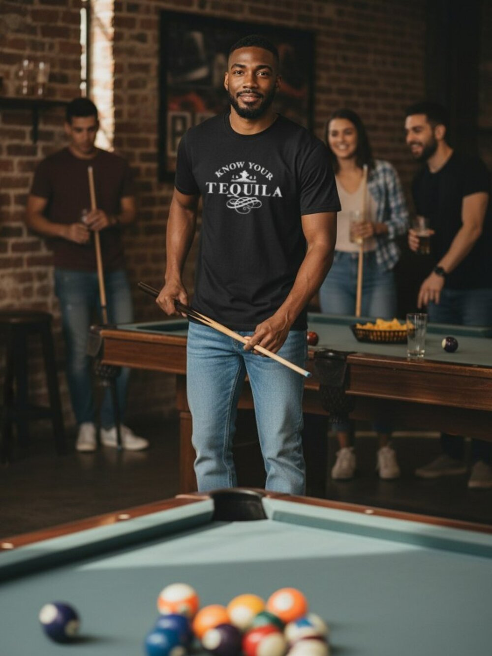 Next Level Apparel Black  'Know Your Tequila' Graphic Tee